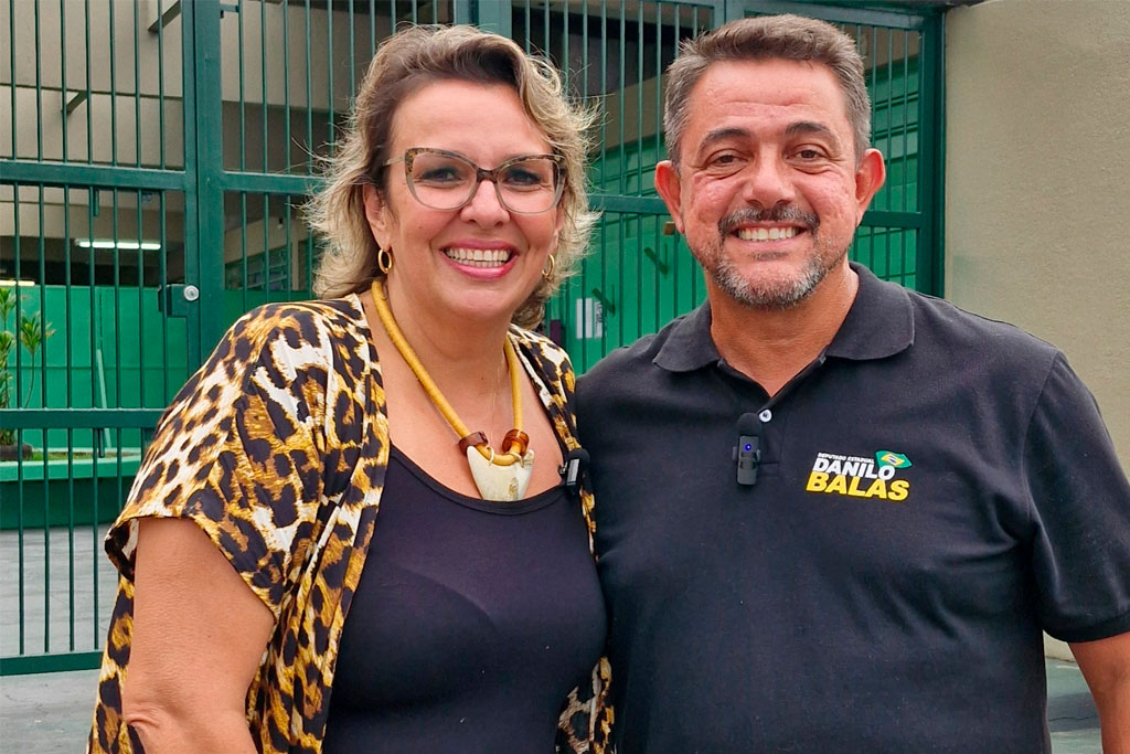 Vereadora Renata Braga (PL-SP) e o Deputado Estadual Danilo Balas (PL-SP) – Foto: Jonathas Ventura